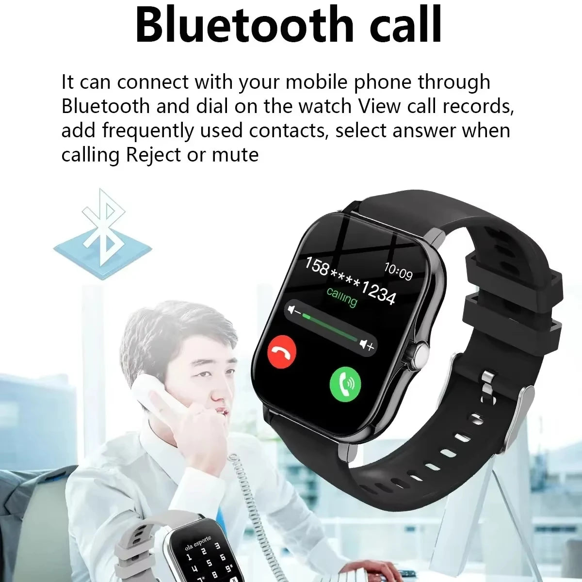 Xiaomi Vente Chaude Nouvelle Montre Intelligente Pour Femmes Plus Nouveau Sport SmartWatch Visages Bluetooth Appel Sports Fitness Téléphones Android iOS Pas Cher+ Cadeau