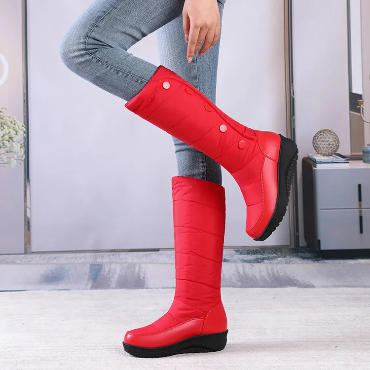Bottes de neige épaissir chaussures d’hiver pour femme