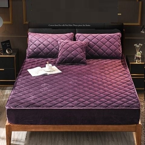 Couvre-matelas épais et matelassé en velours d'oreiller non incluses