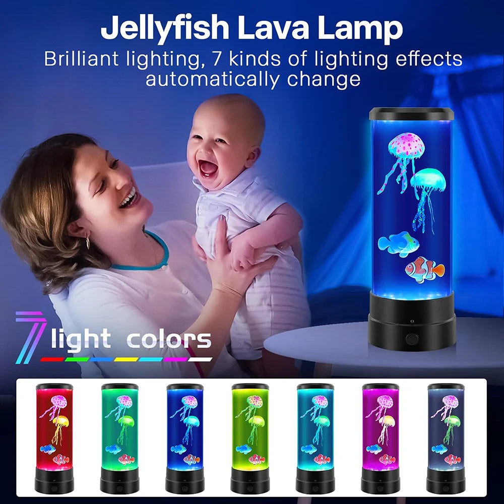 Lampe de Table Méduse Colorée LED