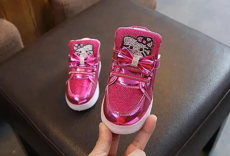 Baskets Filles Hello Kitty Chaussures Lumières 21-30