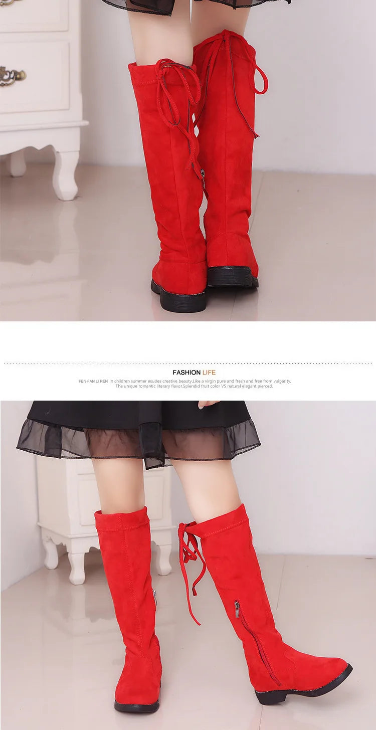 Bottes de Princesse à Plateforme pour Fille