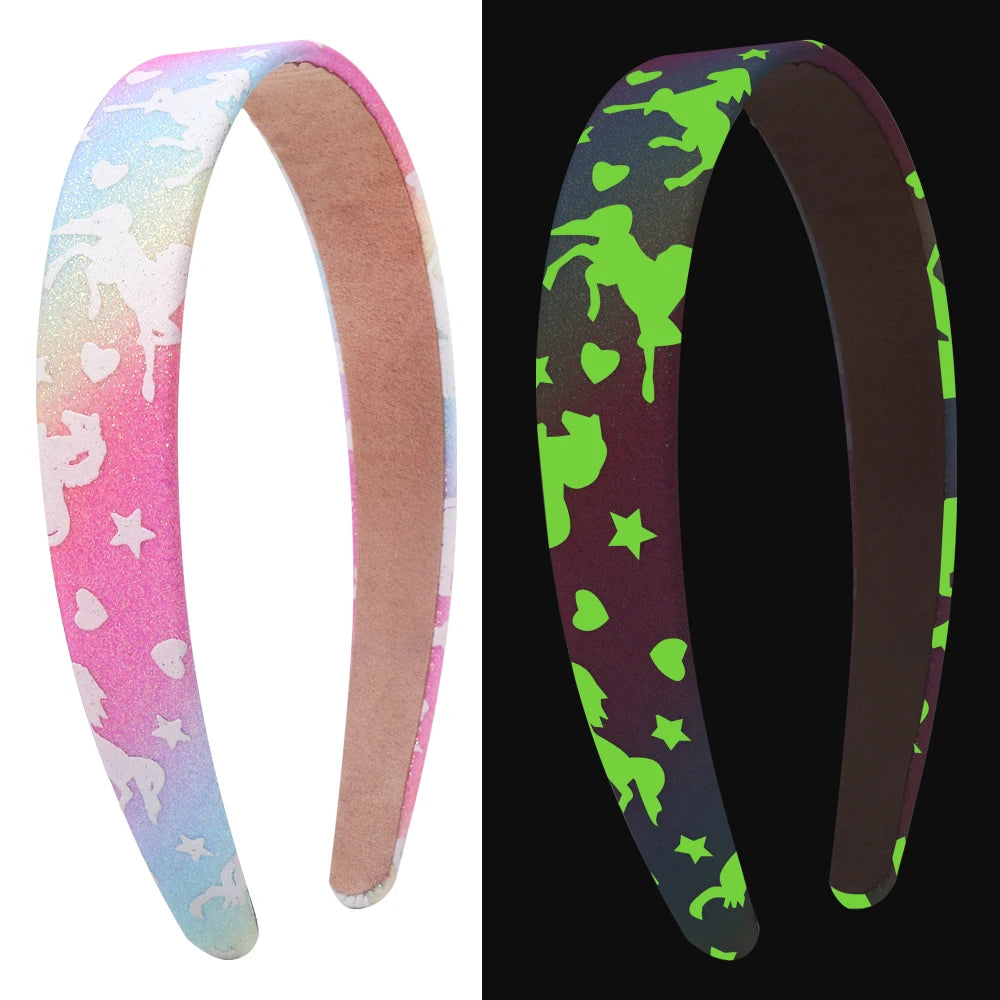 Bandeaux larges à motif étoile scintillante, cadeaux de fête pour enfants, accessoires pour cheveux, 2.5cm