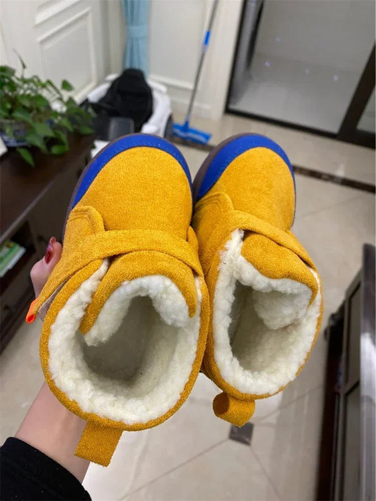 Sonkpuel Chaussures Garçons Filles Chaud En Peluche Tout-petit Bottes De Neige 0-5 Ans