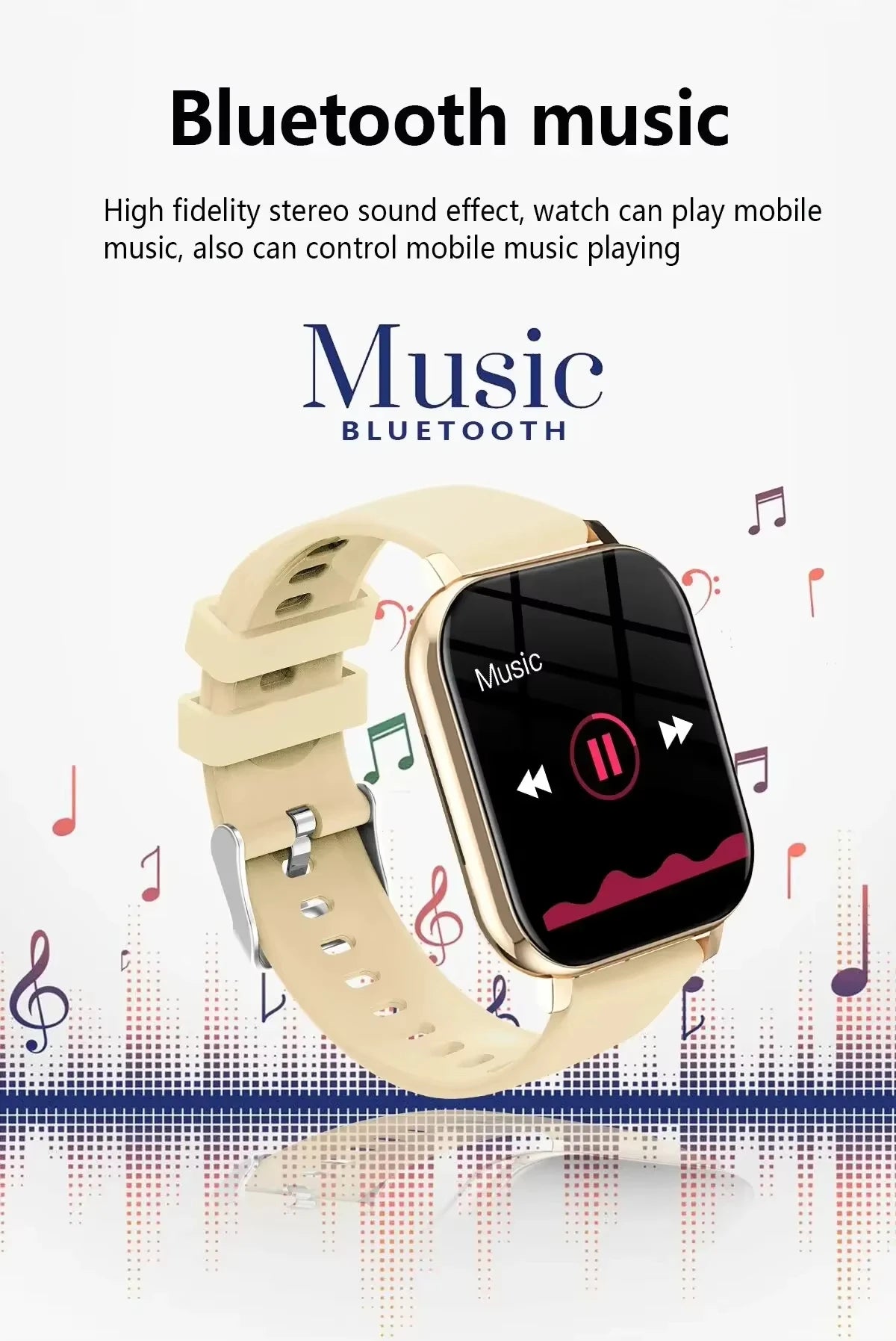 Xiaomi Smart Watch Femmes Dame Cadeau Sport Fitness Montres Moniteur de fréquence cardiaque Étanche Smartwatch Pour Téléphones Android IOS + Cadeau Écouteur