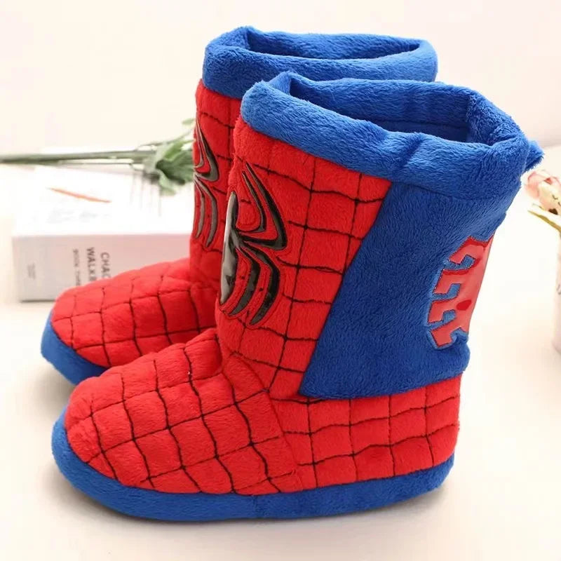 Pantoufles D’hiver Bébé Garçons Dessin Animé Disney Spiderman