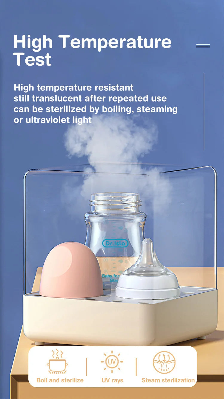 Biberon en verre pour nouveau-né, alimentation au lait pour bébé, sans BPA, 160ml, Rose , Blue