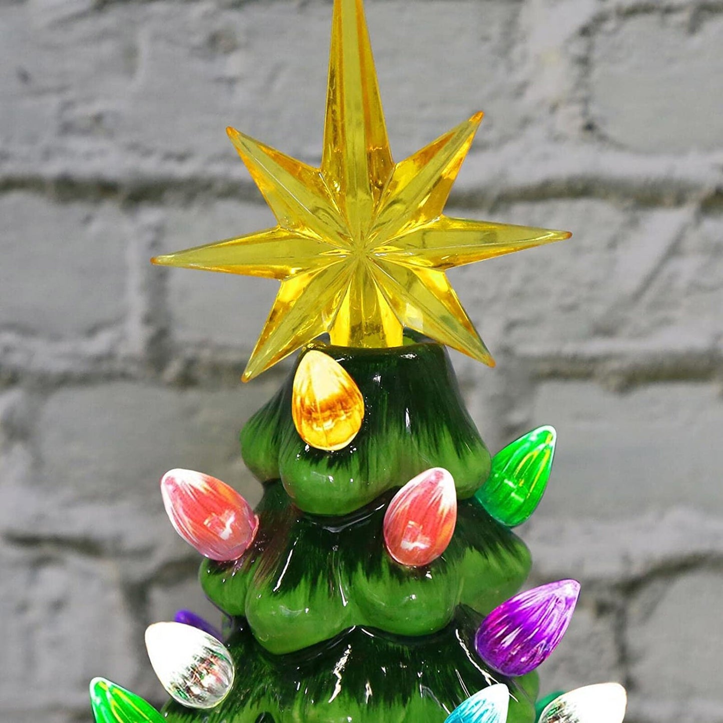 Décorations de Noël 6,3 pouces Lumières multicolores