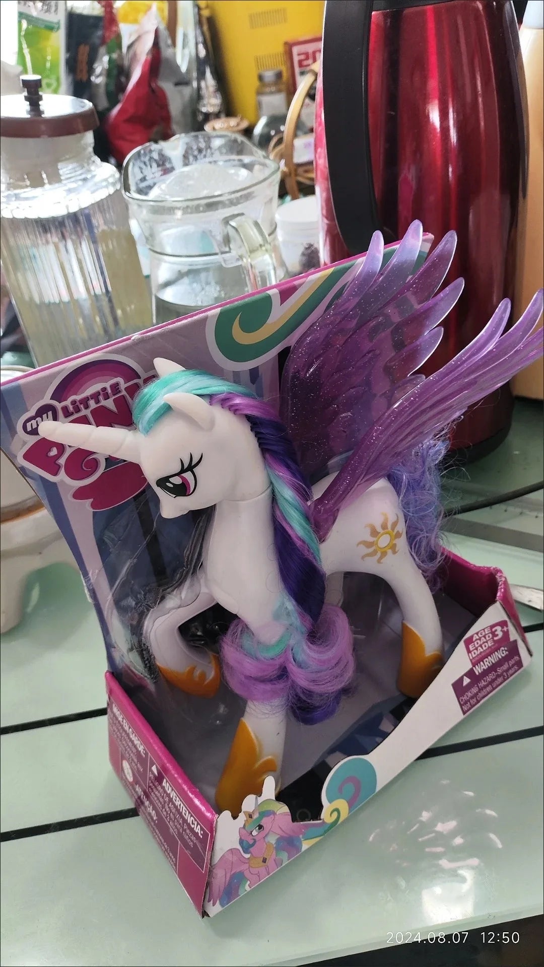 Bandai Figurines de Dessin Animé My Little Pony Scootaloo, Sweetie Pepper, Modèles d'Action, Statue de Beurre