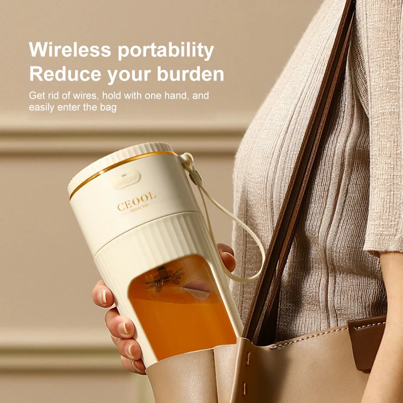 Mini mélangeur électrique portable sans fil ,extracteur de jus, bouteille de glace concassurera, frais et injuste