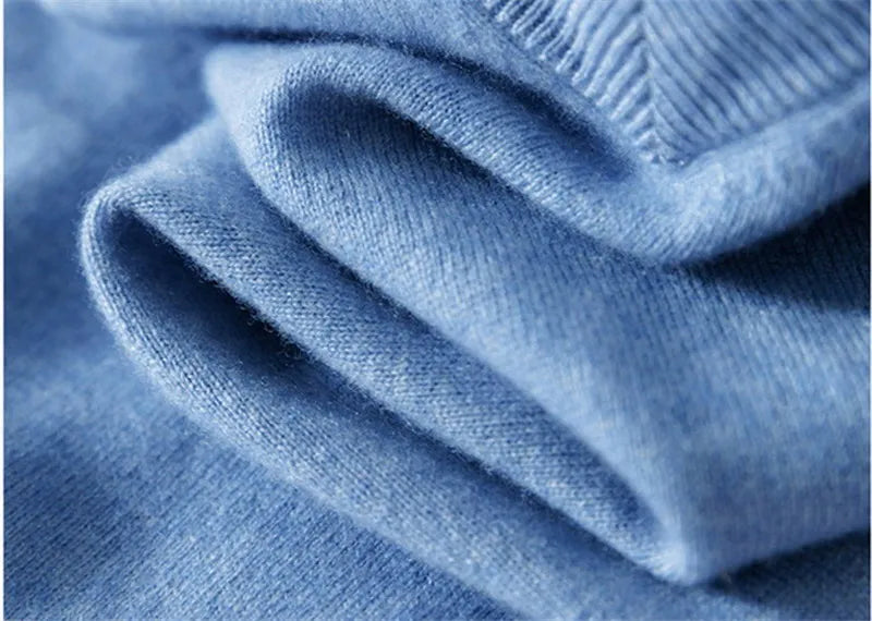 Cachemire chaud mélangé épais pull hommes pull vêtements de luxe automne hiver