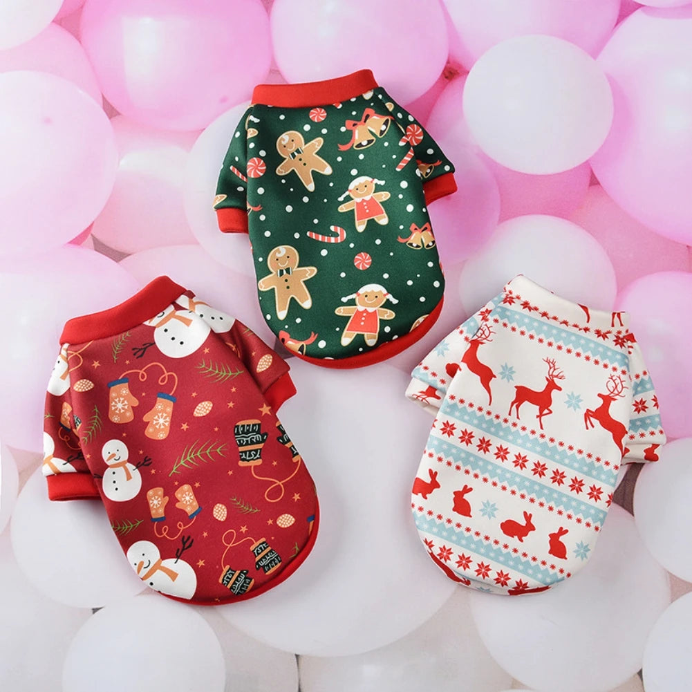 Vêtements pour animaux de compagnie Sweats à capuche Automne Hiver Confortable Style de Noël