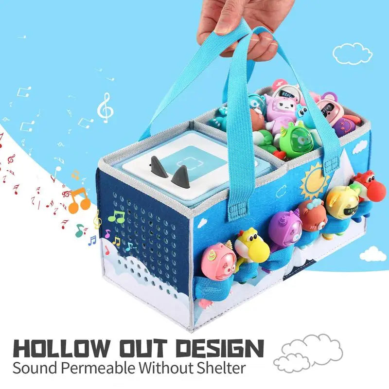Étui de voyage en feutre anti-poussière, sac de rangement pour gril, boîte de transport pliable pour Tonies Toniebox