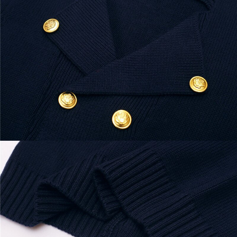 Gilet col V esprit collège garçon - marine