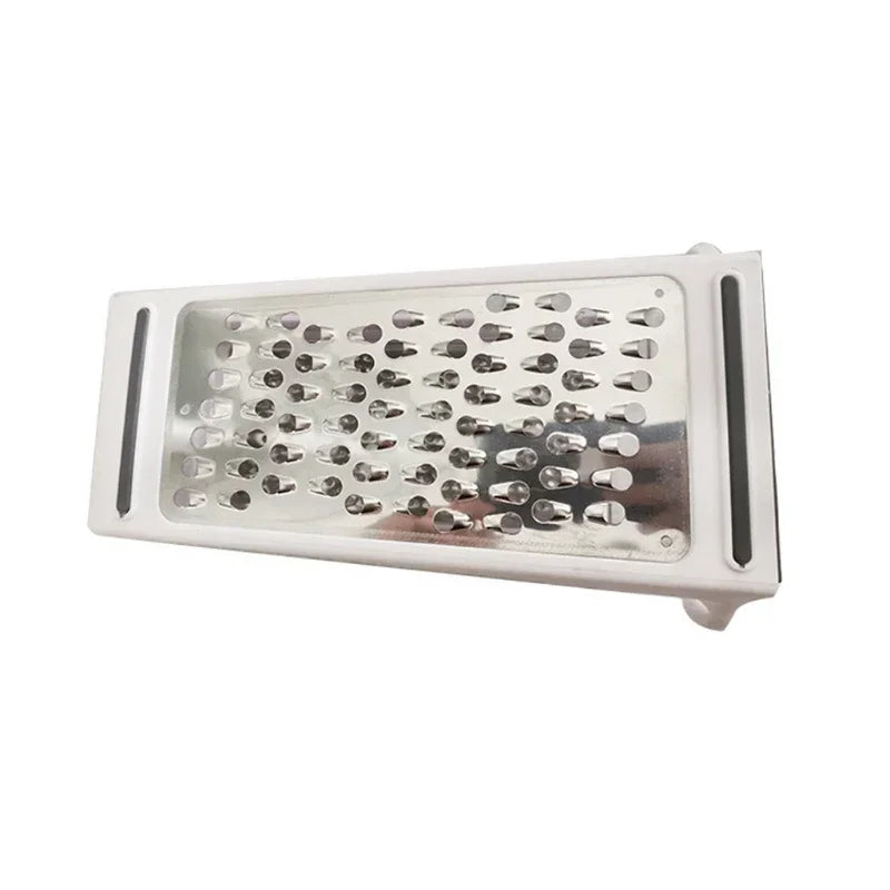 Râpe à Fromage Manuelle, Boîte Râpeuse Cuisine Dispose Conception Deux Côtés Filaments Fins émincés Grossiers Tranchant Acier Inoxydable Pâte Aliments Dur Gingembre Chocolat Muscade Truffe