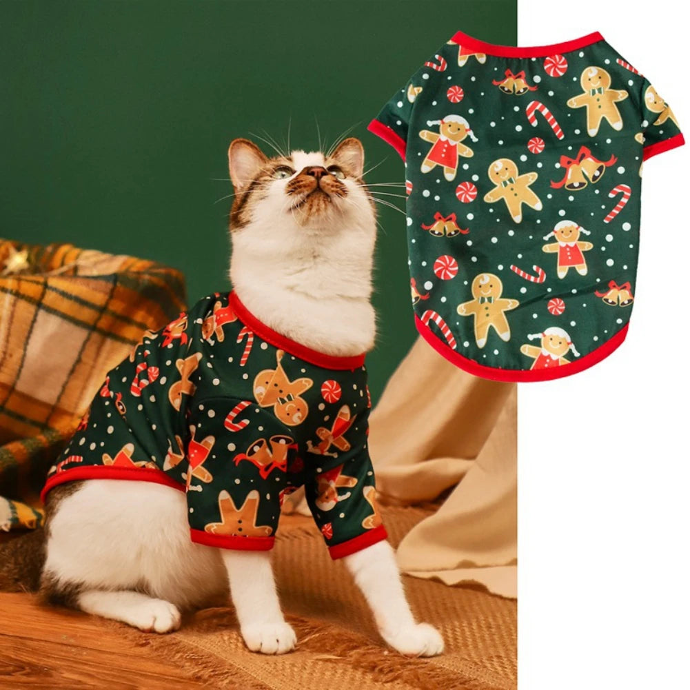 Vêtements pour animaux de compagnie Sweats à capuche Automne Hiver Confortable Style de Noël