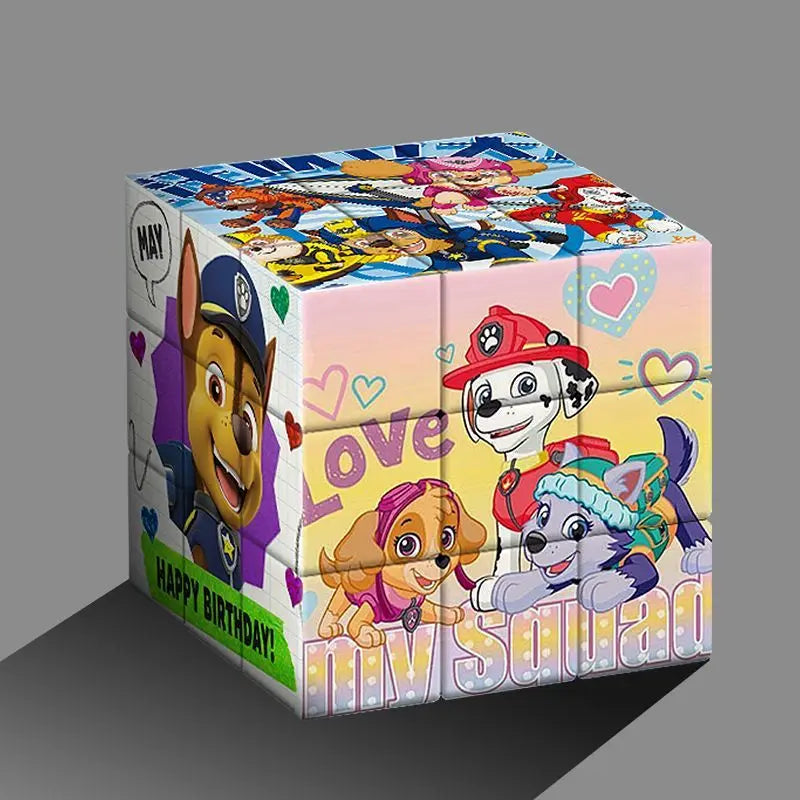 3x3 Pat' Patrouille Magic Cubes Casse-tête Cubo Magique professionnel Jouets Dessin animé Anniversaire Cadeaux de Noël pour enfants Speed Cube