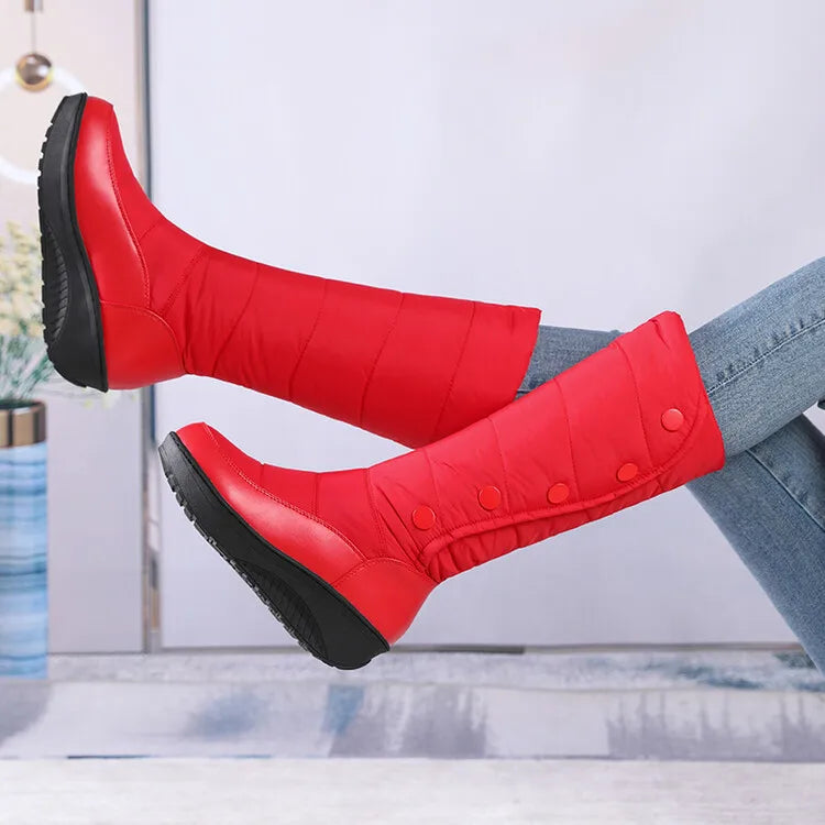 Bottes de neige épaissir chaussures d’hiver pour femme