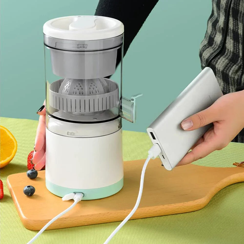 Tigrezy Multifonctionnel Presse Agrumes électrique, Presse Extracteur de Jus de Citron Oranges à Haut Rendement Pamplemousse Portable USB Rechargeable Presse Fruits Sans Fil pour Cuisine, Voyages