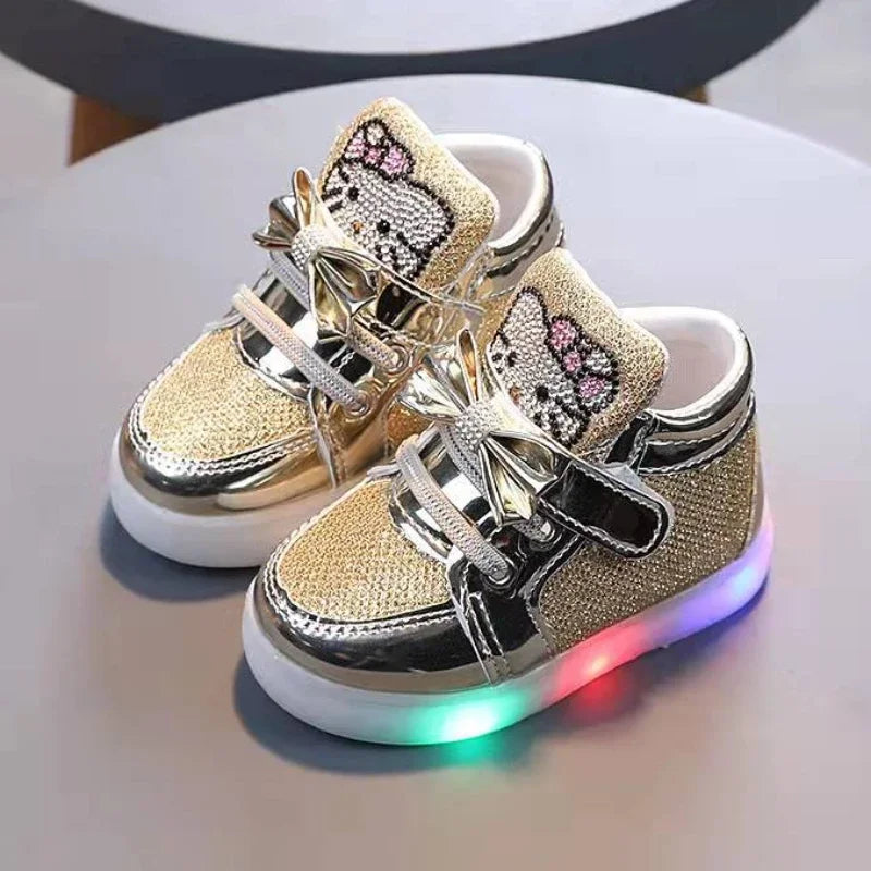 Baskets Filles Hello Kitty Chaussures Lumières 21-30