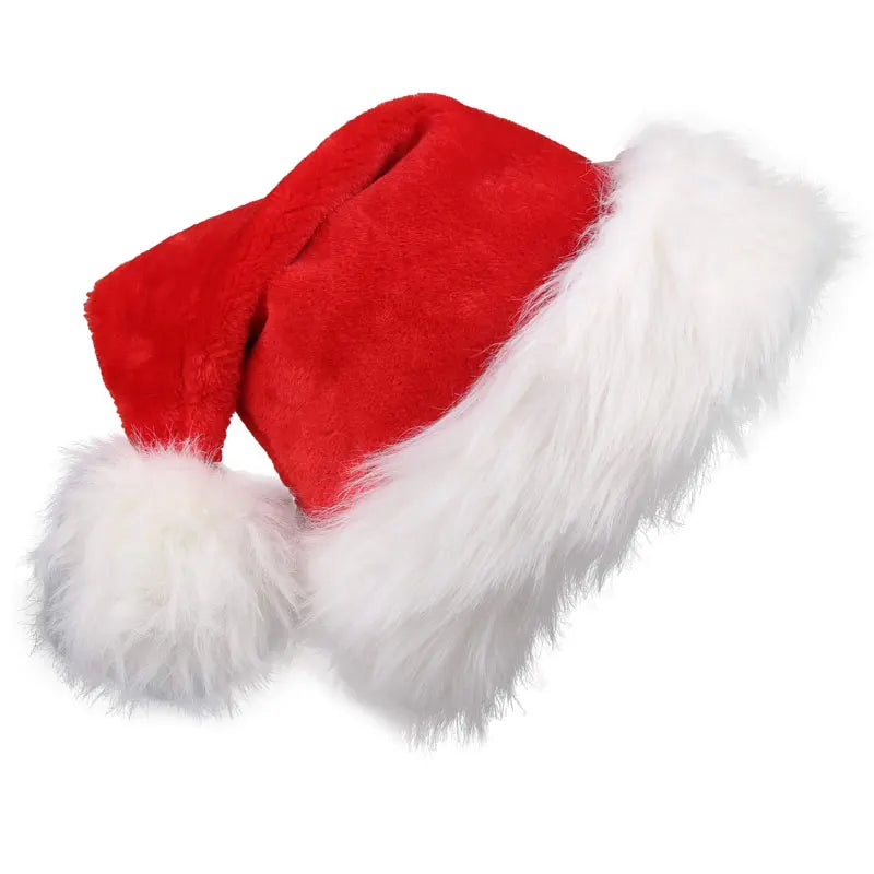 Chapeau de Noël Rouge Pour Adultes Et Enfants