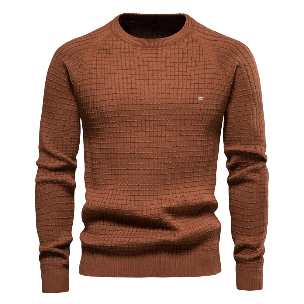 Pulls 100% coton pour hommes , Soilde