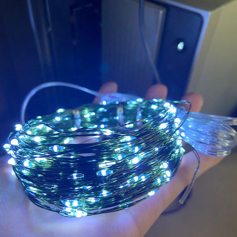 10 m LED Guirlande lumineuse Fée guirlande guirlande blanc chaud pour arbre de Noël