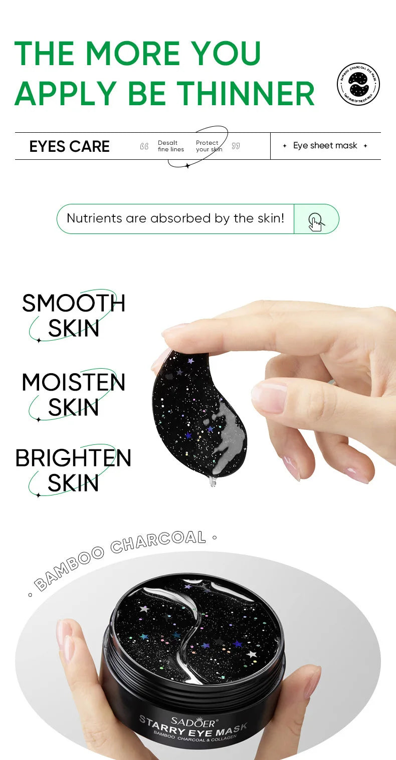 SADOER Patchs pour les yeux 60 pièces