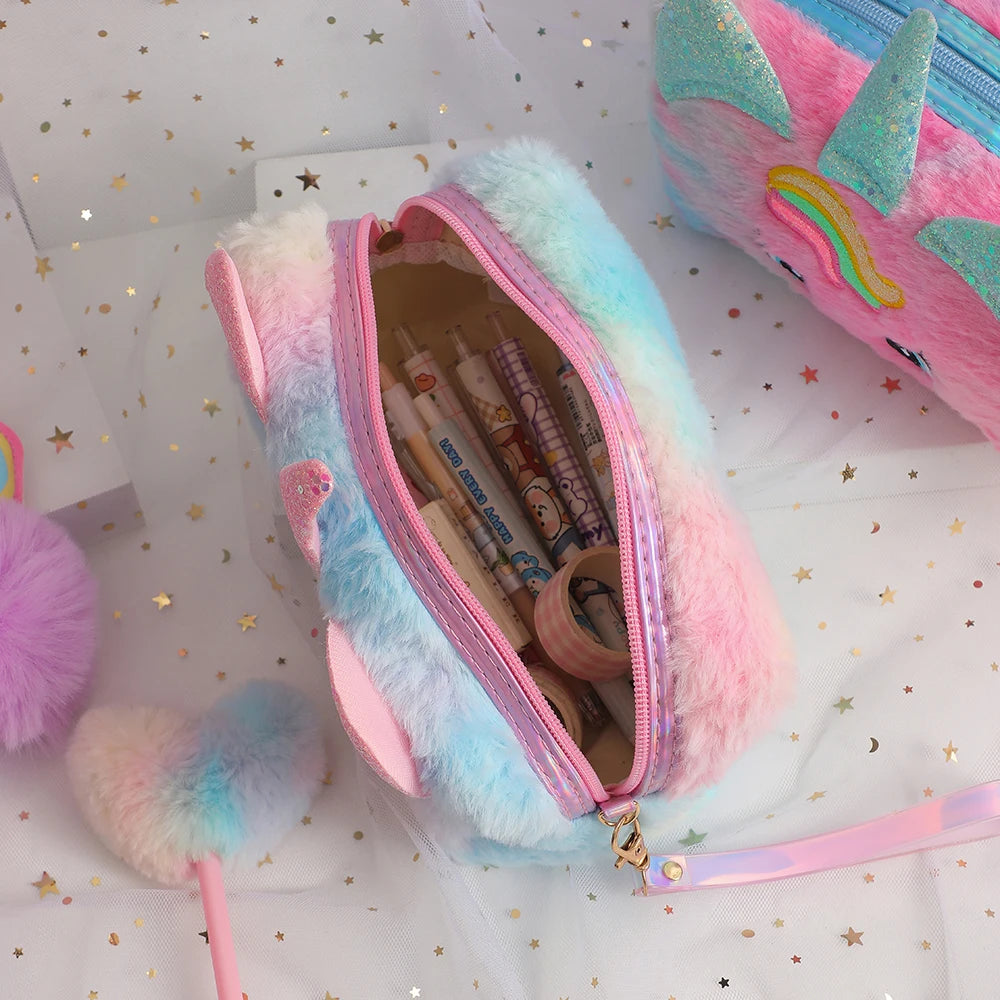 Sac Enfants Stylo Cas Ătudiants Fournitures Scolaires Licorne