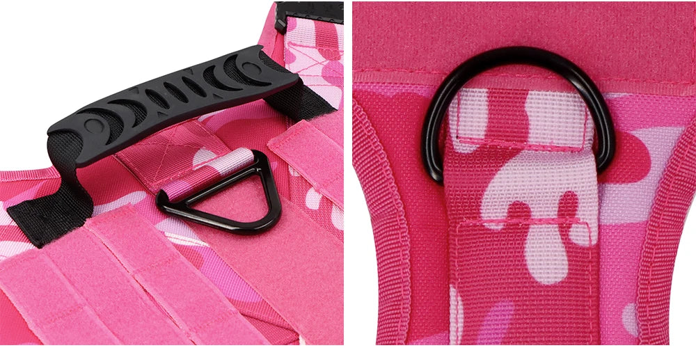Harnais Pour Chien +Laisse+Collier Rose , grands et moyens chiens