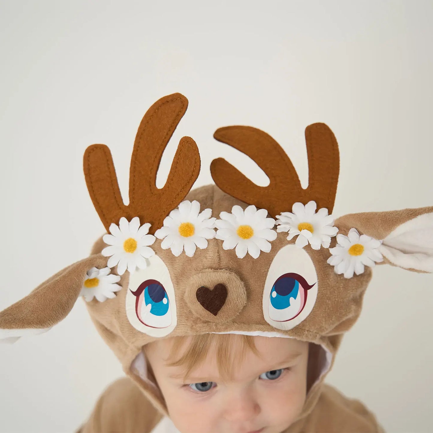 Petit cerf fauve costume pour bébé garçons filles 6M 12M 18M 2pcs / Set Capuche Combishort Avec Chaussures Halloween