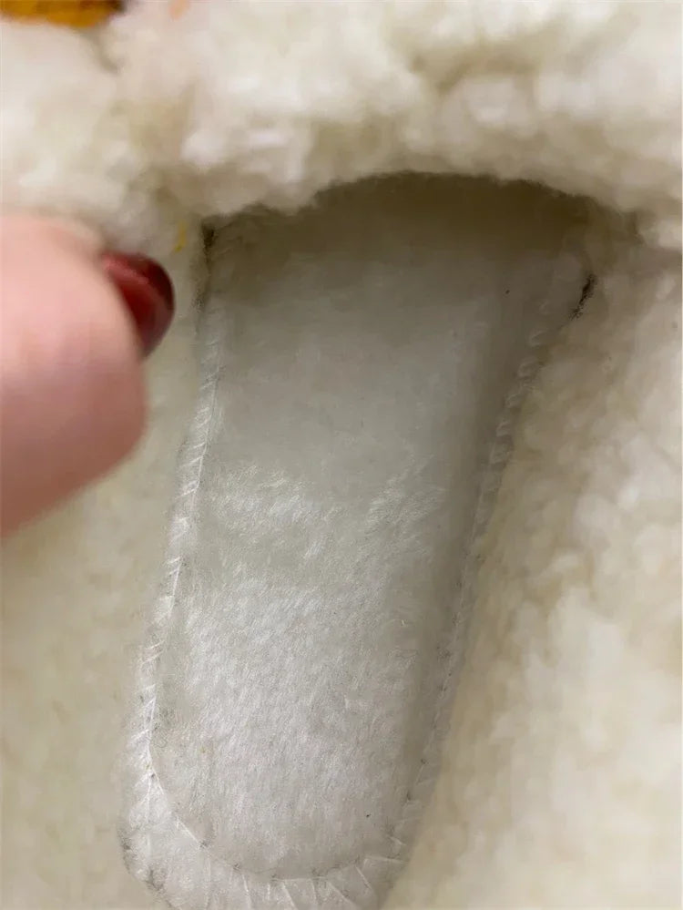 Sonkpuel Chaussures Garçons Filles Chaud En Peluche Tout-petit Bottes De Neige 0-5 Ans