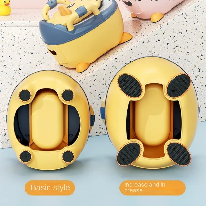 Pot Bebe Toilette Enfant, Bébé Petit WC Toilettes Fauteuil, Toilette d'enfants avec accoudoir et Base antidérapante, Pot réutilisable Amovible pour Filles garçons Enfants