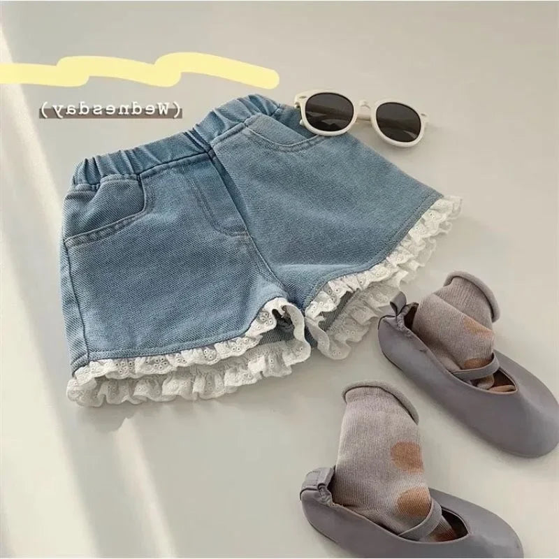 Short en jean pour filles