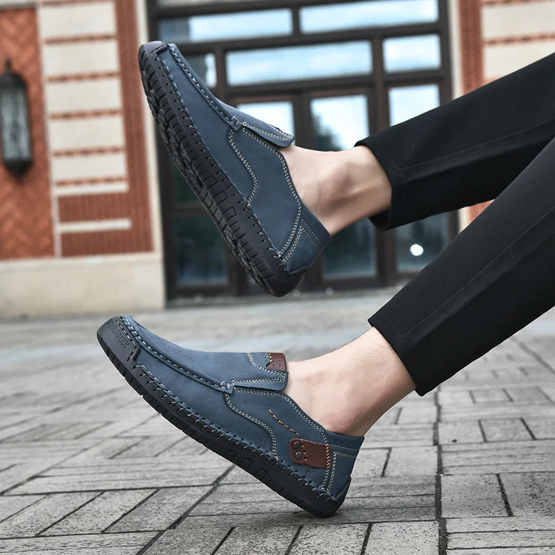 Mocassins en cuir faits à la main pour hommes