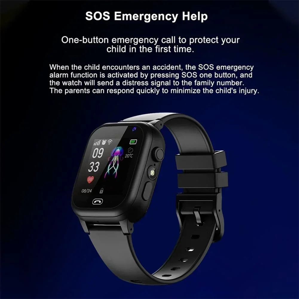 Xiaomi MIJIA Enfants 4G Montre Intelligente SOS GPS Localisation Carte SIM Appel Enfant SmartWatch Caméra Montre Étanche