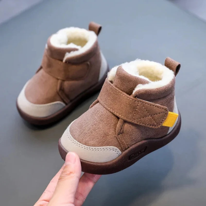 Sonkpuel Chaussures Garçons Filles Chaud En Peluche Tout-petit Bottes De Neige 0-5 Ans