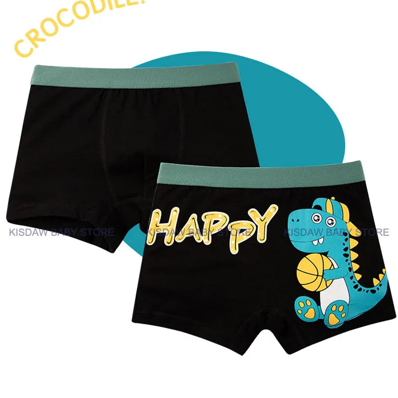 Sous-vêtements Culotte Pour Garçon 4 Pcs/Lot - Dessine Dinosaures