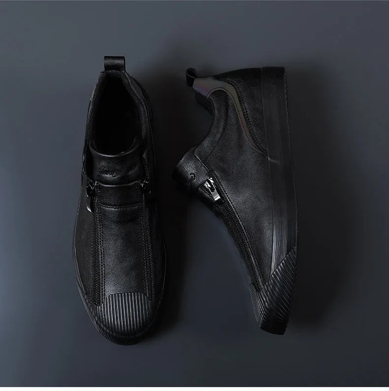 Nouveau Automne Hommes Tendance Baskets Cuir Semelle Souple 38-44