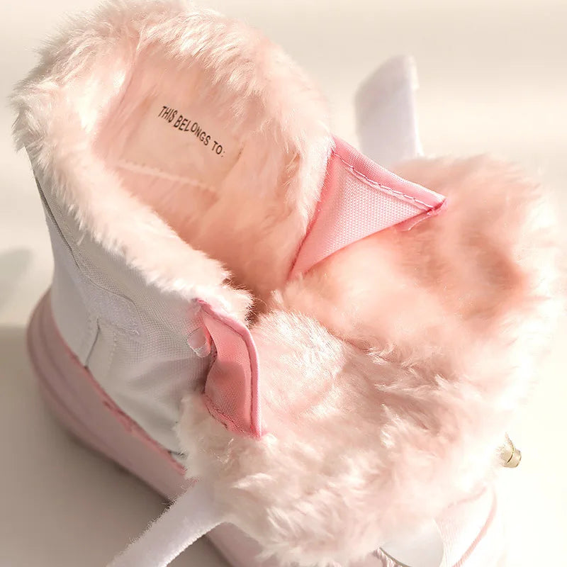 Botte de neige avec motifs imprimés pour fille bébé