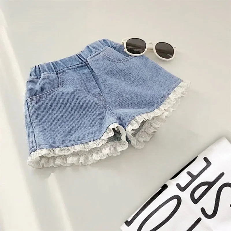 Short en jean pour filles