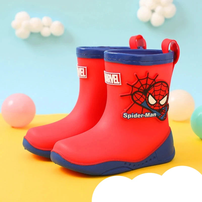 Bottes de pluie garçon bébé Dessin animé Spiderman , Printemps, Imperméable