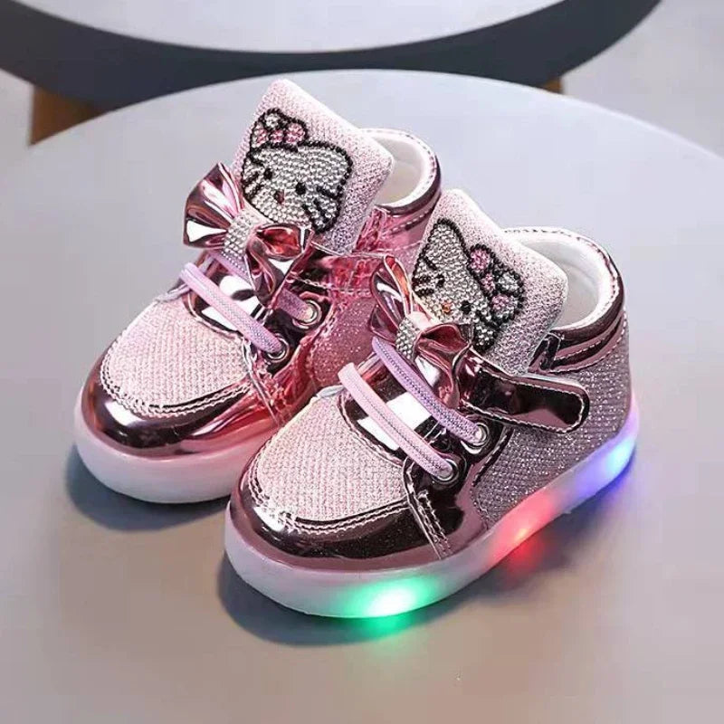 Baskets Filles Hello Kitty Chaussures Lumières 21-30