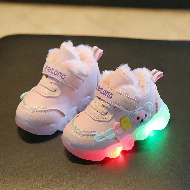Baskets lumineuses pour fille Mode LED 16-25