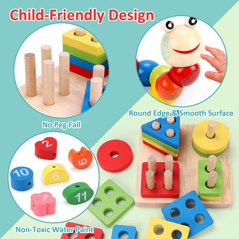 Jouets En Bois Pour Bébé 0 - 12 mois