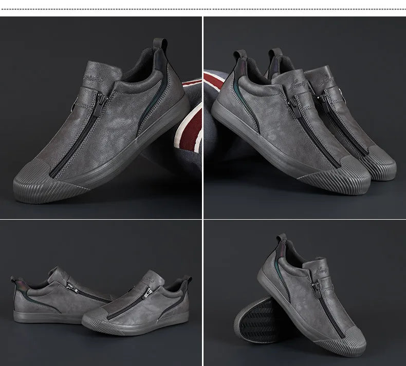 Nouveau Automne Hommes Tendance Baskets Cuir Semelle Souple 38-44