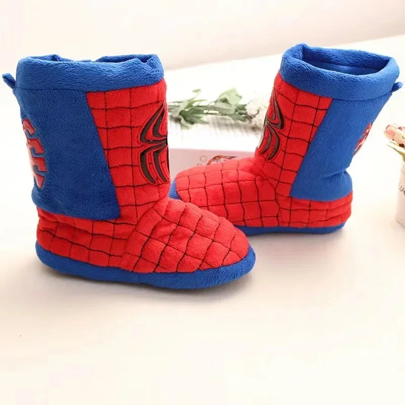 Pantoufles D’hiver Bébé Garçons Dessin Animé Disney Spiderman