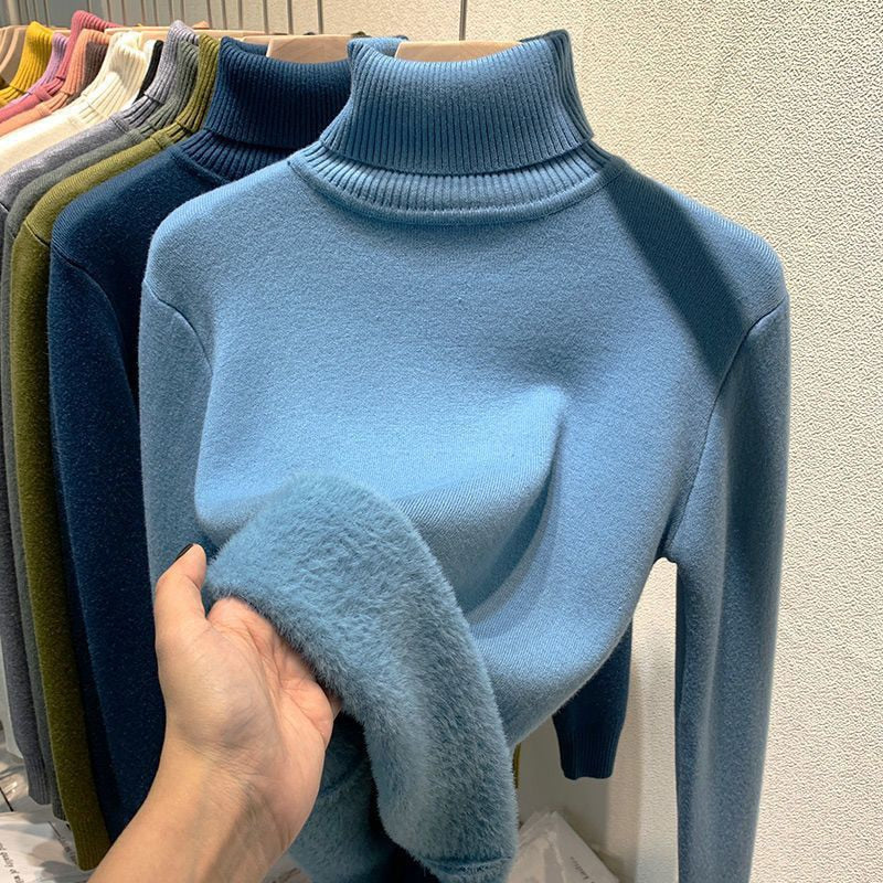 PULL COL ROULE FEMME