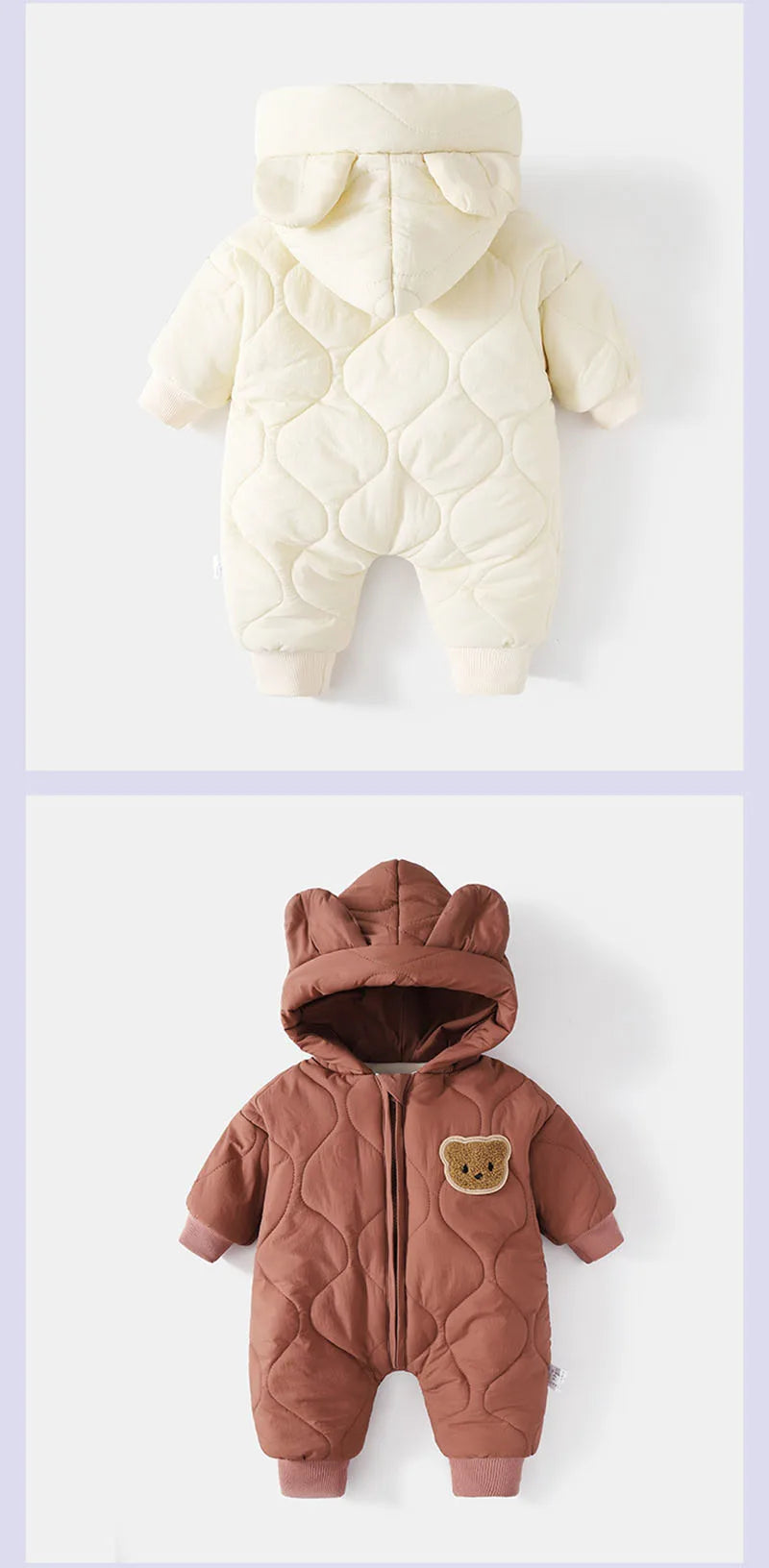  Barboteuses à doublure en fourrure pour bébé, vêtements d'extérieur pour tout-petits, combinaison pour bébé