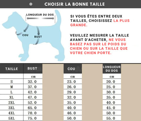 MANTEAU POUR CHIEN + Cadeaux Gratuit+ Ceinture de Sécurité